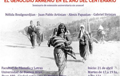 Seminario sobre Genocidio Armenio en  FILO UBA.